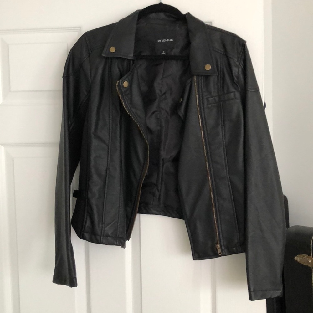 Faux leather jacket